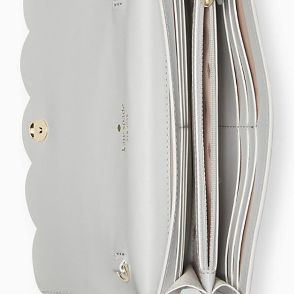 ♠️ Kate Spade White Dove Gemma Wallet On a Chain - Picture 3 of 4